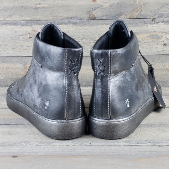 Frye Shoes | Womens Frye Lena Zip Hi Top Leather Sneakers | Poshmark